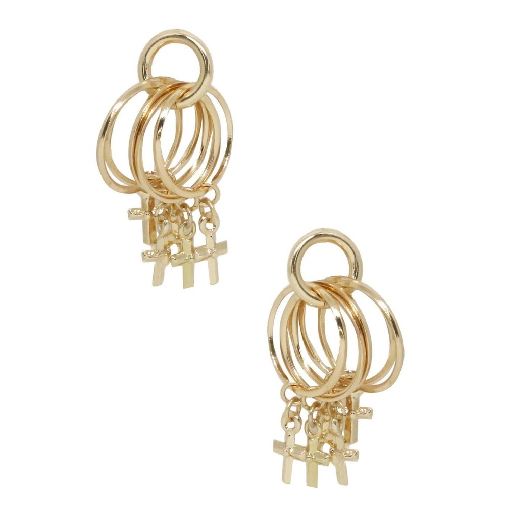 Mini Jingle Cross Earrings